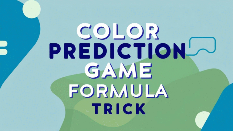 Color Prediction Game Formula Trick: 5 Proven and Proven Formula Secrets to Help You Maximize Your Winning Odds