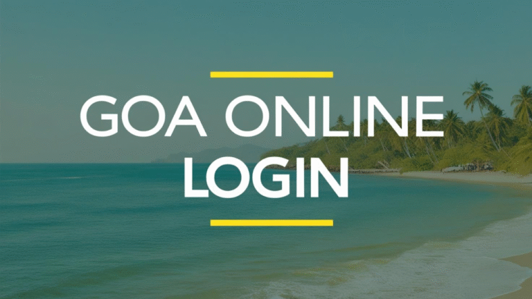 Goa Online Login: Access Government Services with Ease