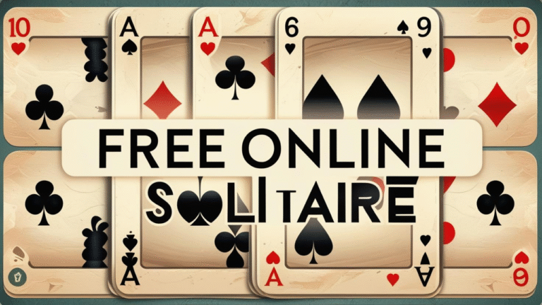 Free Online Solitaire: The oldest card game in the world, solitaire, has been around for a century, and it's still the most played game with just one player.  From real card tables to screens