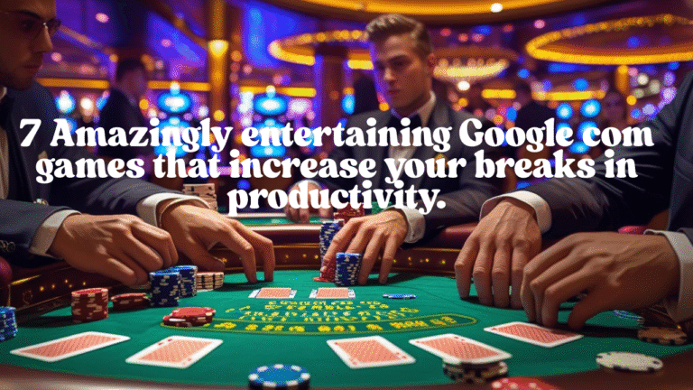 Google com games: 7 Amazingly entertaining Google com games that increase your breaks in productivity.