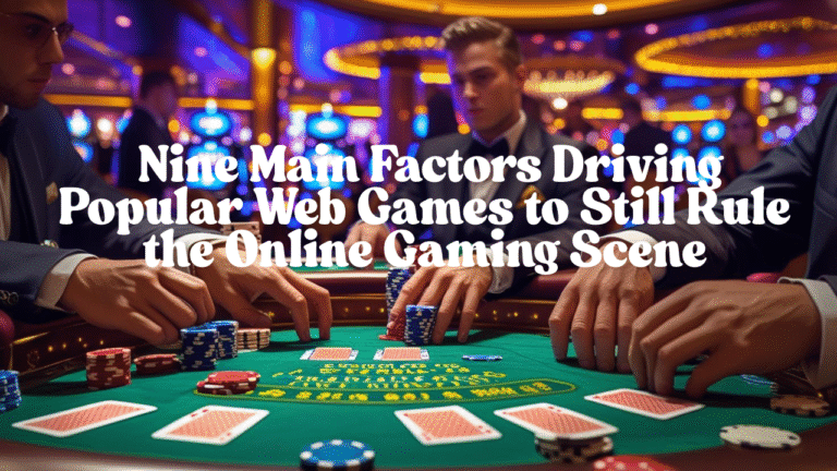 Popular Web Games: Nine Main Factors Driving Popular Web Games to Still Rule the Online Gaming Scene