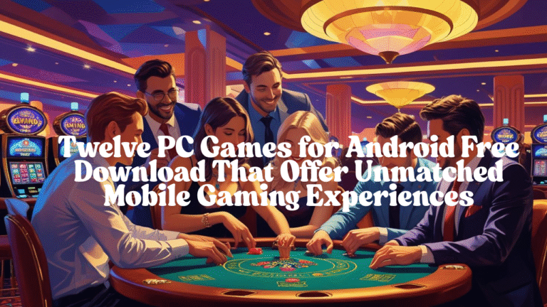 PC games for android free download: Twelve PC Games for Android Free Download That Offer Unmatched Mobile Gaming Experiences