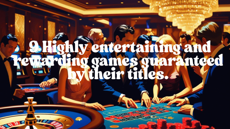Very fun games: 9 Highly entertaining and rewarding games guaranteed by their titles.