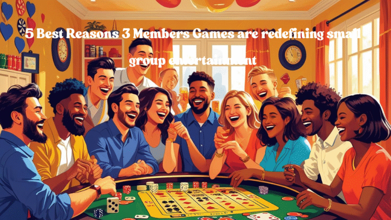 5 Best Reasons 3 Members Games are redefining small group entertainment