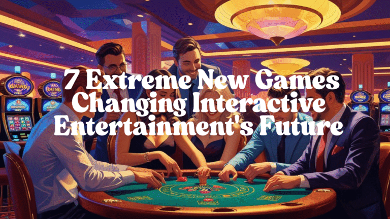 Very new games: 7 Extreme New Games Changing Interactive Entertainment's Future
