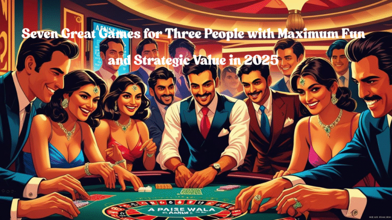Seven Great Games for Three People with Maximum Fun and Strategic Value in 2025