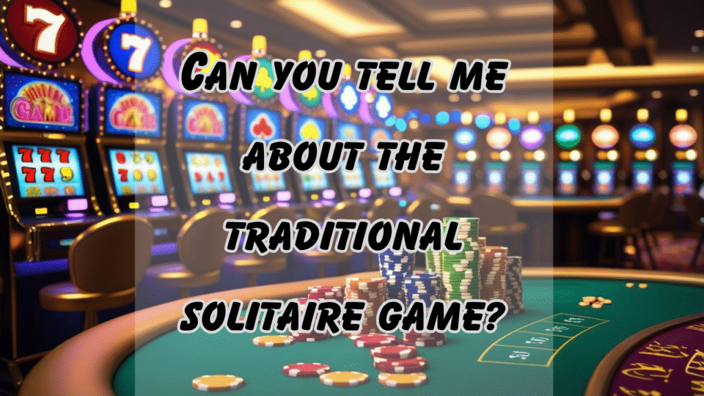 Can you tell me about the traditional solitaire game?
