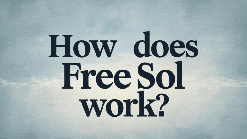 How does Free Sol work?