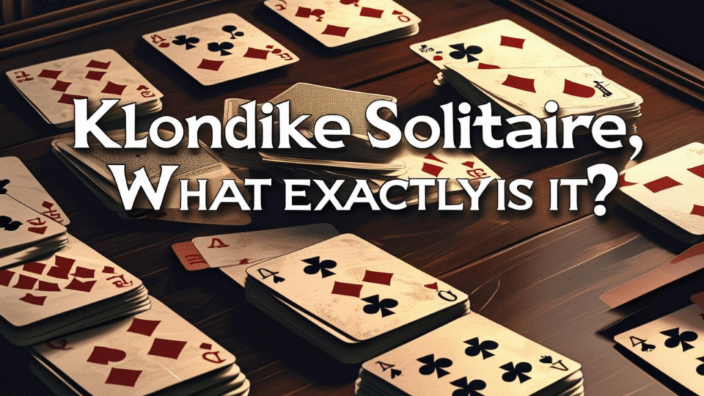 Klondike Solitaire, what exactly is it?