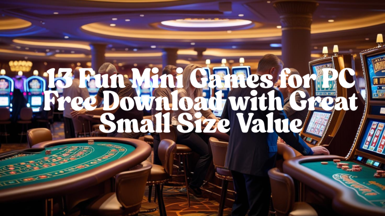 Mini games for pc free download: 13 Fun Mini Games for PC Free Download with Great Small Size Value