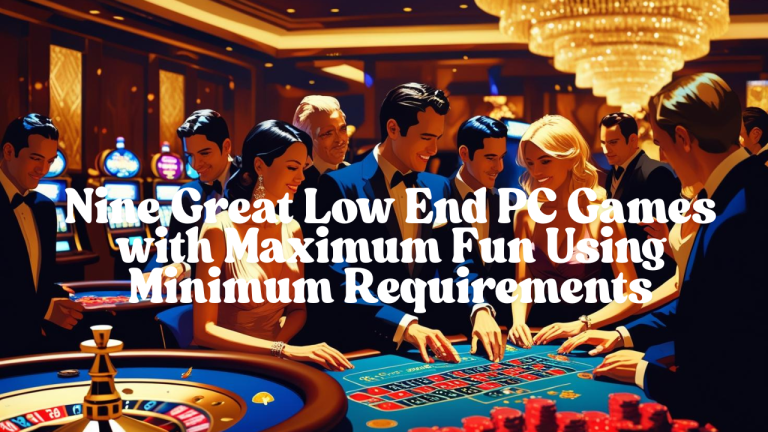Online games for low end pc: Nine Great Low End PC Games with Maximum Fun Using Minimum Requirements