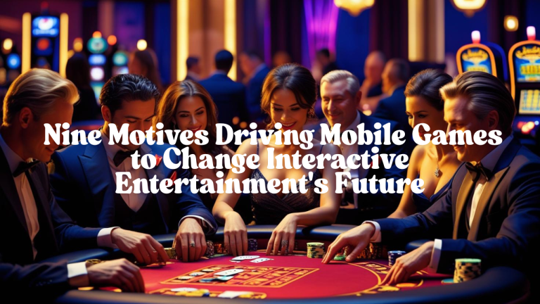 Mobile Games: Nine Motives Driving Mobile Games to Change Interactive Entertainment's Future