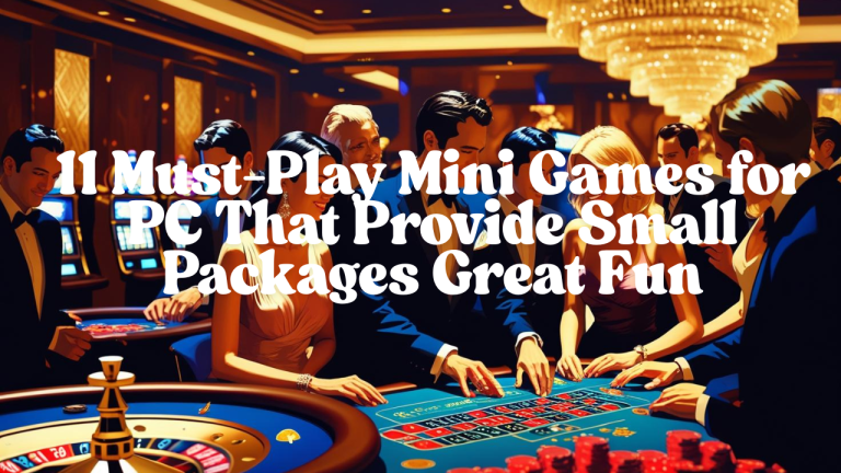 Mini games for pc: 11 Must-Play Mini Games for PC That Provide Small Packages Great Fun
