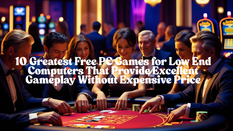 free pc games for low end pc