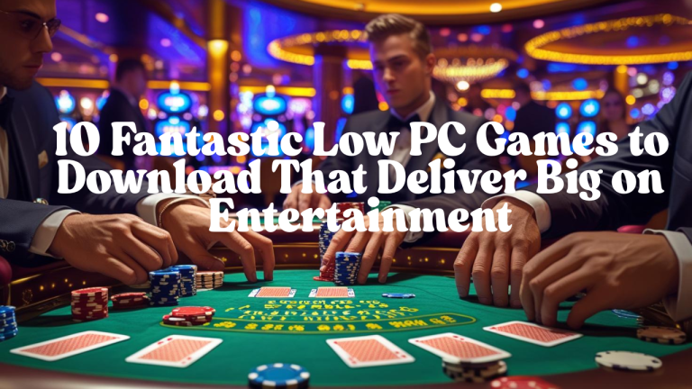 low pc games download